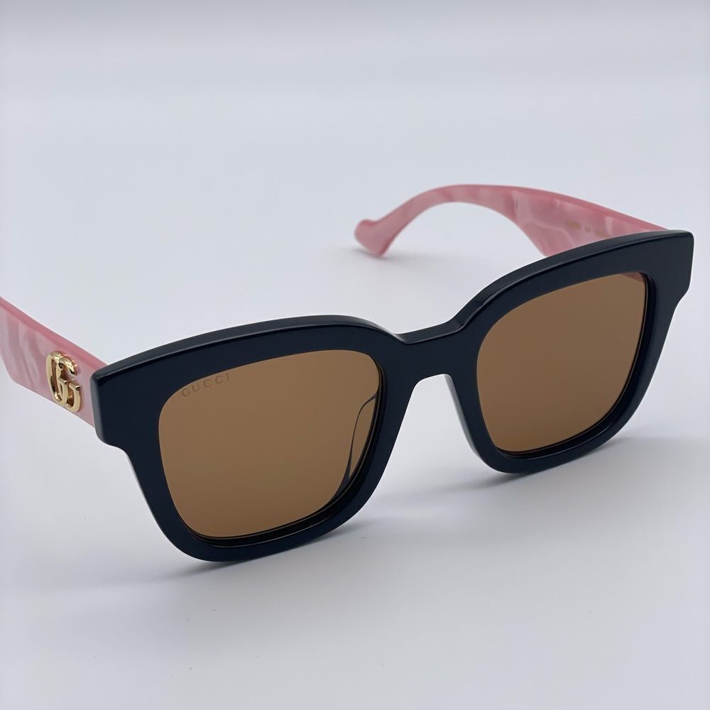 BRAND NEW GUCCI GG0998S 005 Black/Pink/Brown Women Sunglasses - Picture 1 of 11